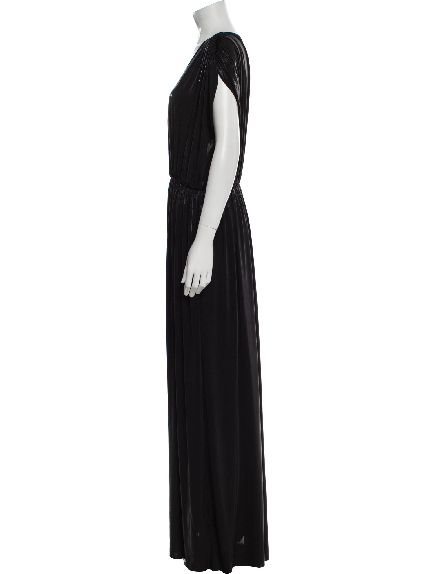 Norma Kamali V-Neck Long Dress