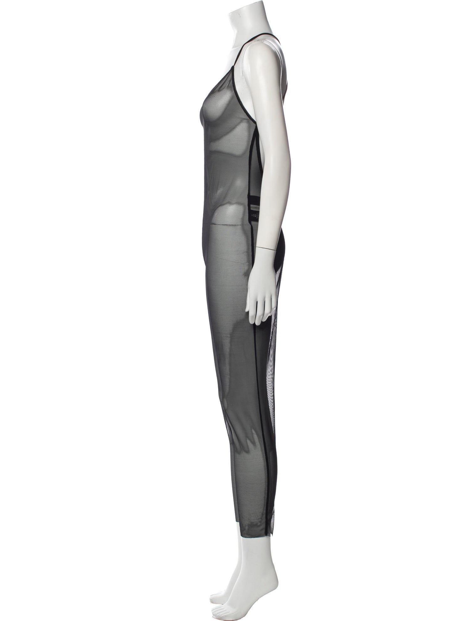 Norma Kamali Nylon V-Neck Jumpsuit