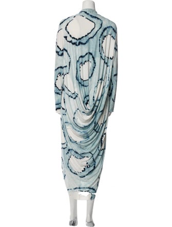 Norma Kamali Printed Open Front Sweater