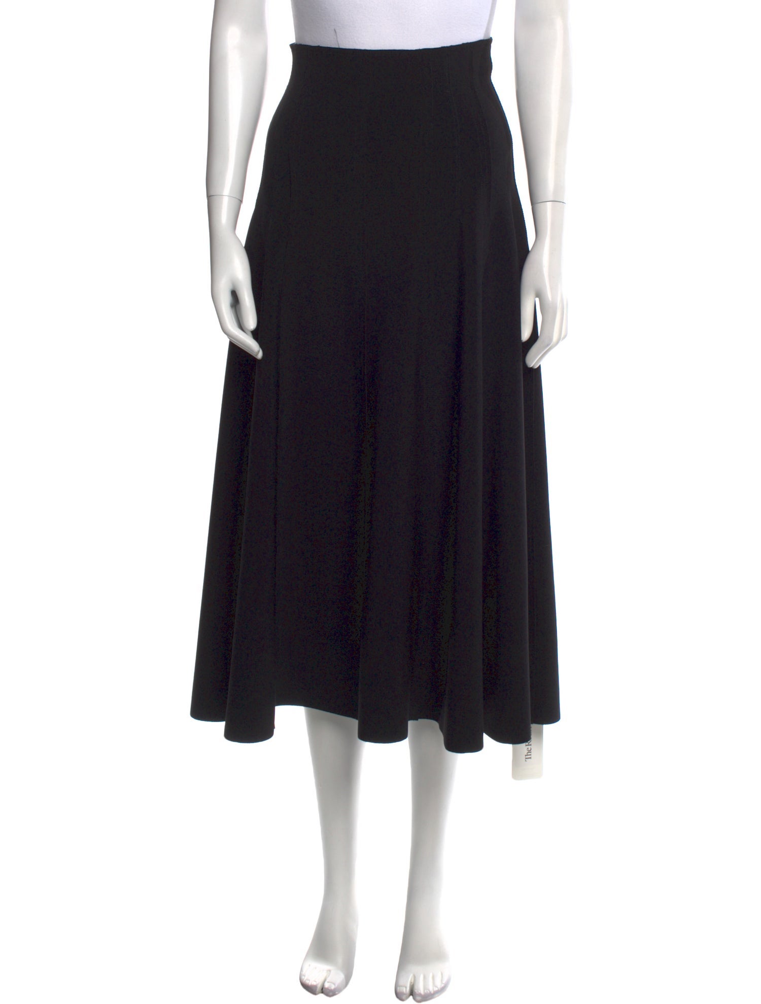 Norma Kamali Ruffle Embellishment Midi Length Skirt