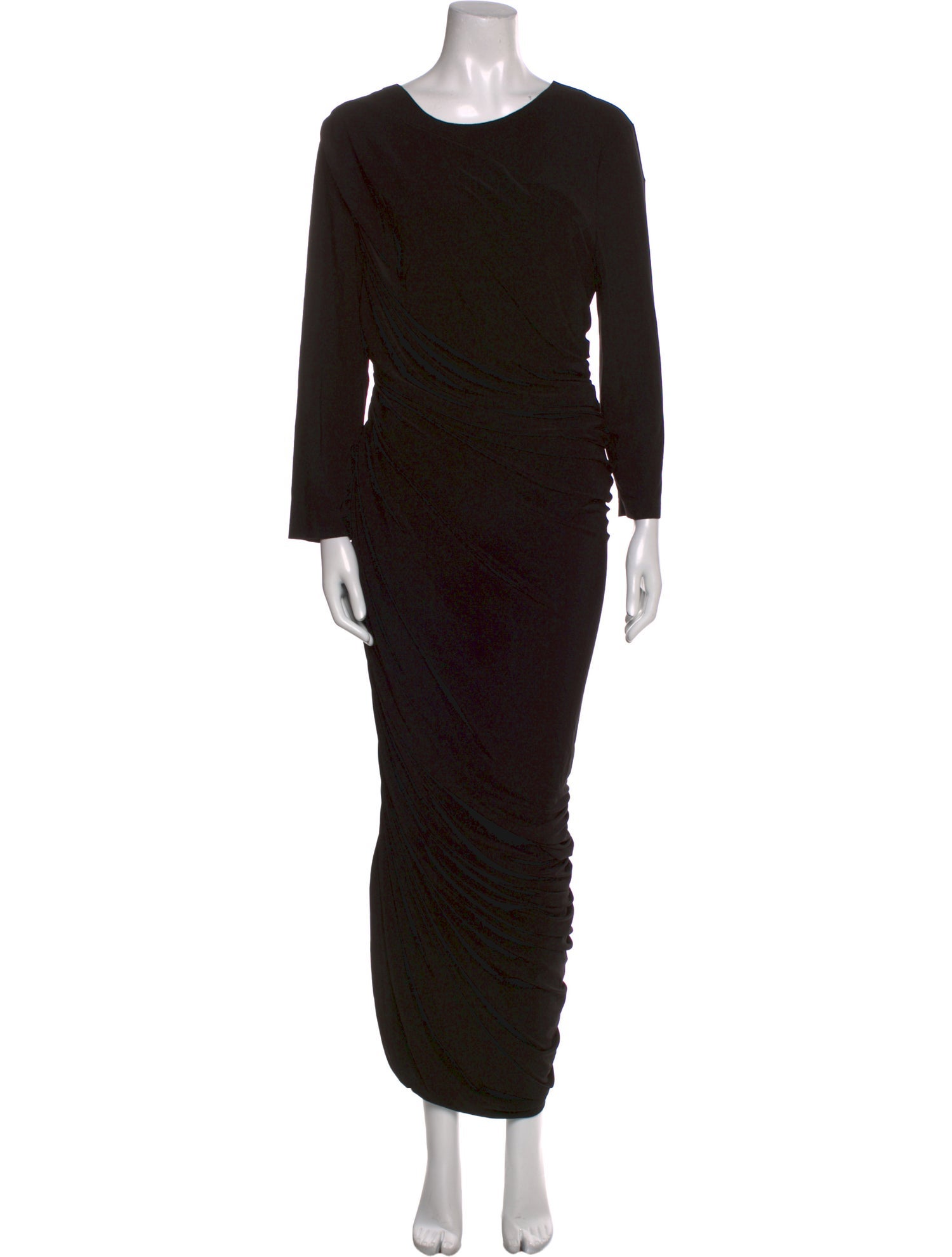 Norma Kamali Scoop Neck Long Dress