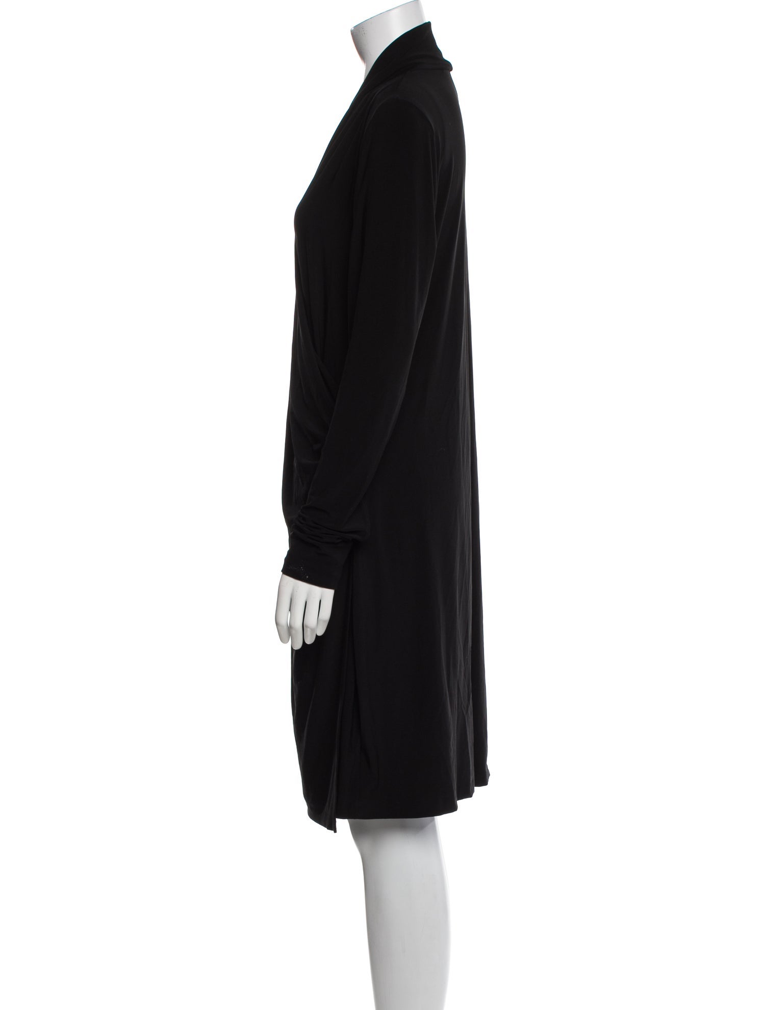 Norma Kamali V-Neck Knee-Length Dress