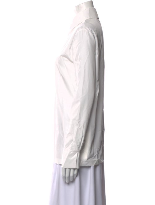 Norma Kamali Long Sleeve Button-Up Top