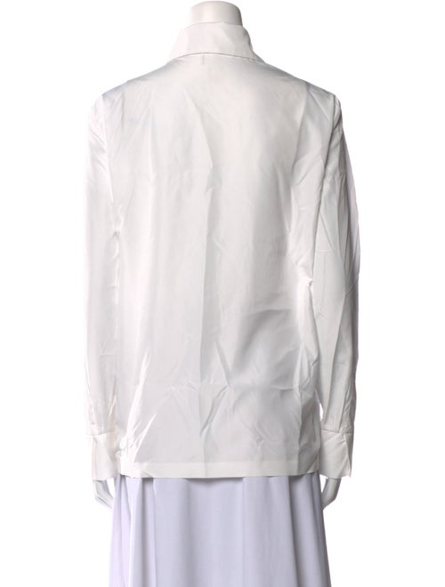 Norma Kamali Long Sleeve Button-Up Top