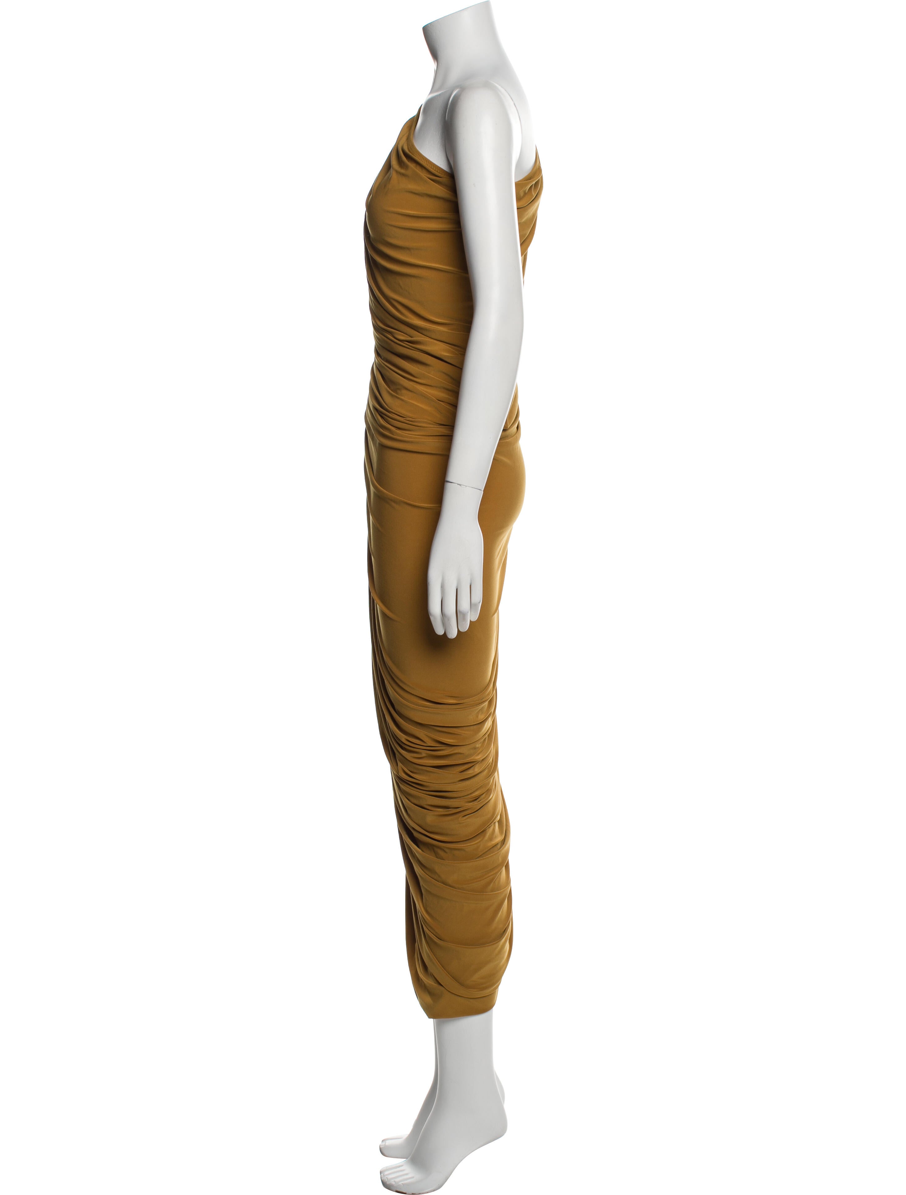 Norma Kamali One-Shoulder Long Dress w/ Tags