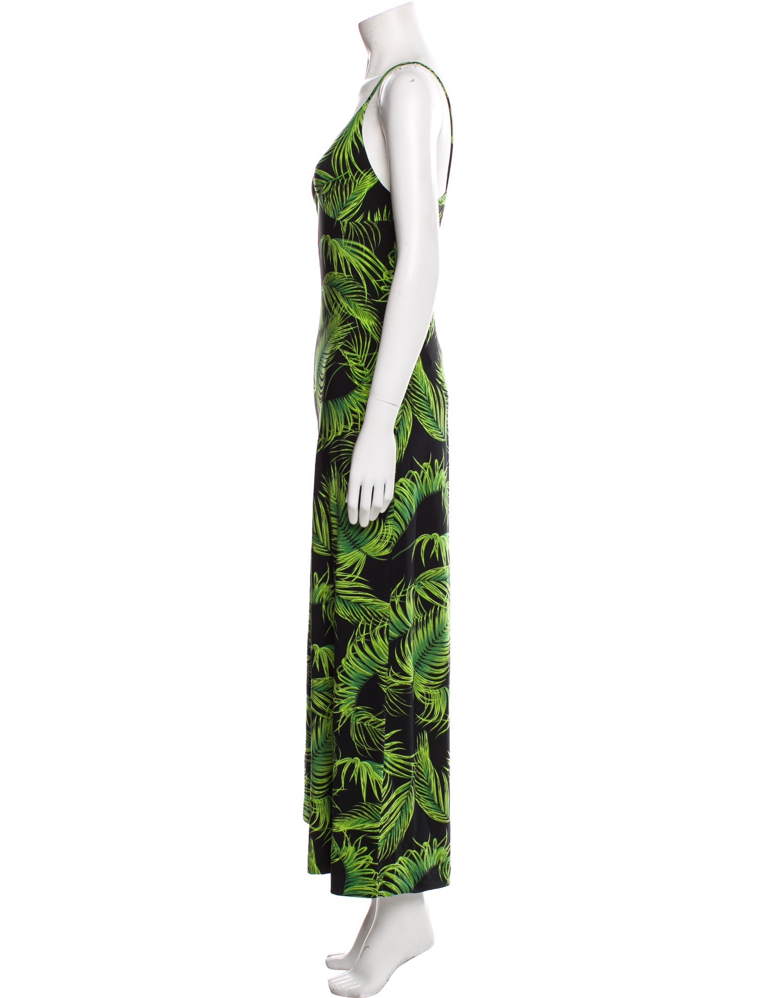Norma Kamali Printed V-Neck Jumpsuit