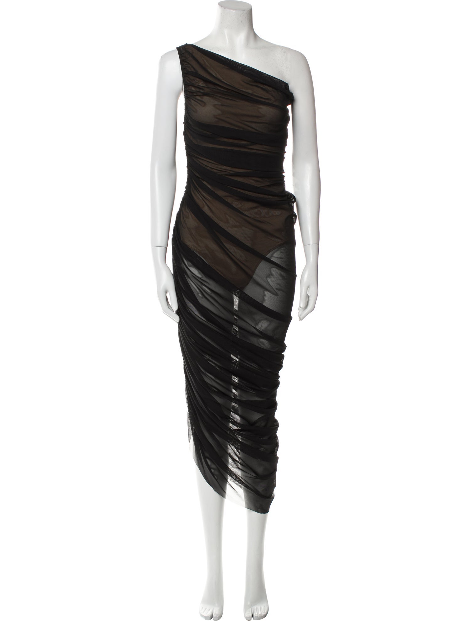 Norma Kamali Nylon Midi Length Dress