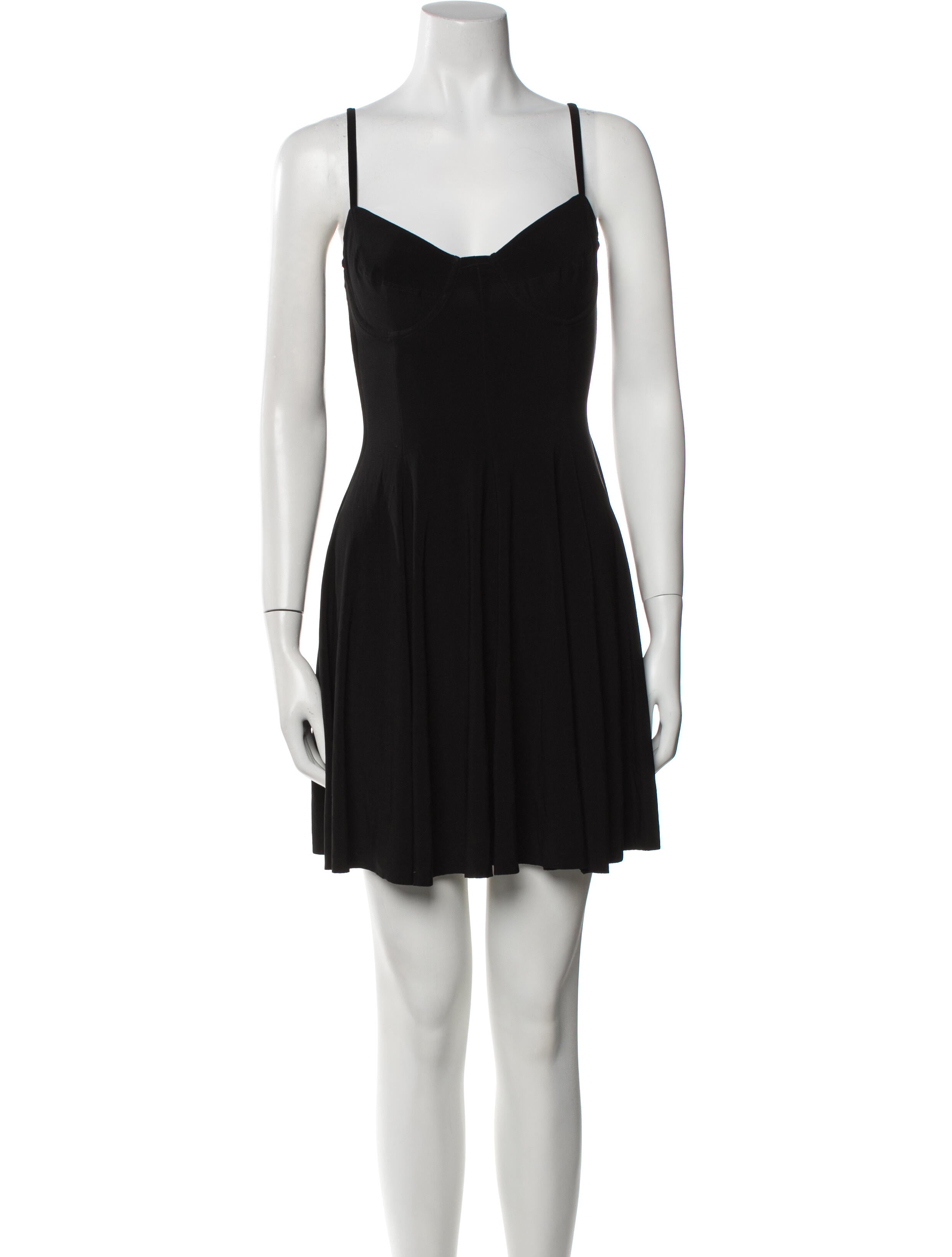 Norma Kamali V-Neck Mini Dress