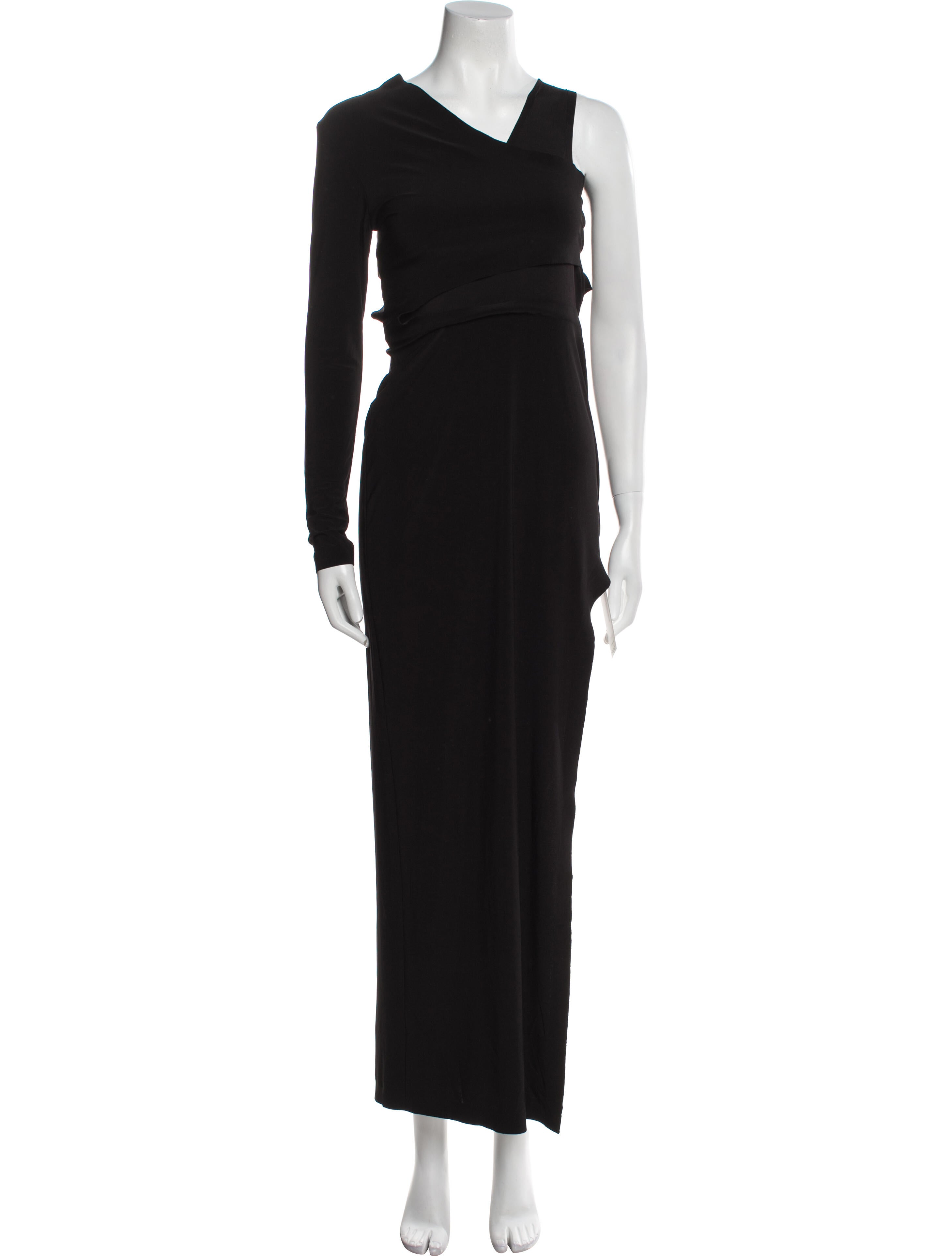 Norma Kamali V-Neck Long Dress
