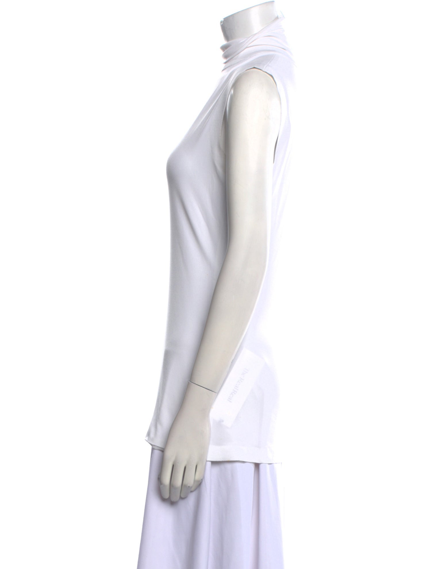 Norma Kamali Turtleneck Sleeveless Top