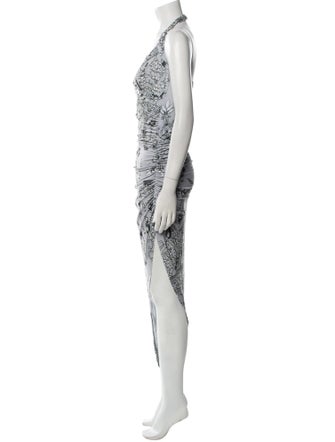 Norma Kamali Paisley Print Long Dress