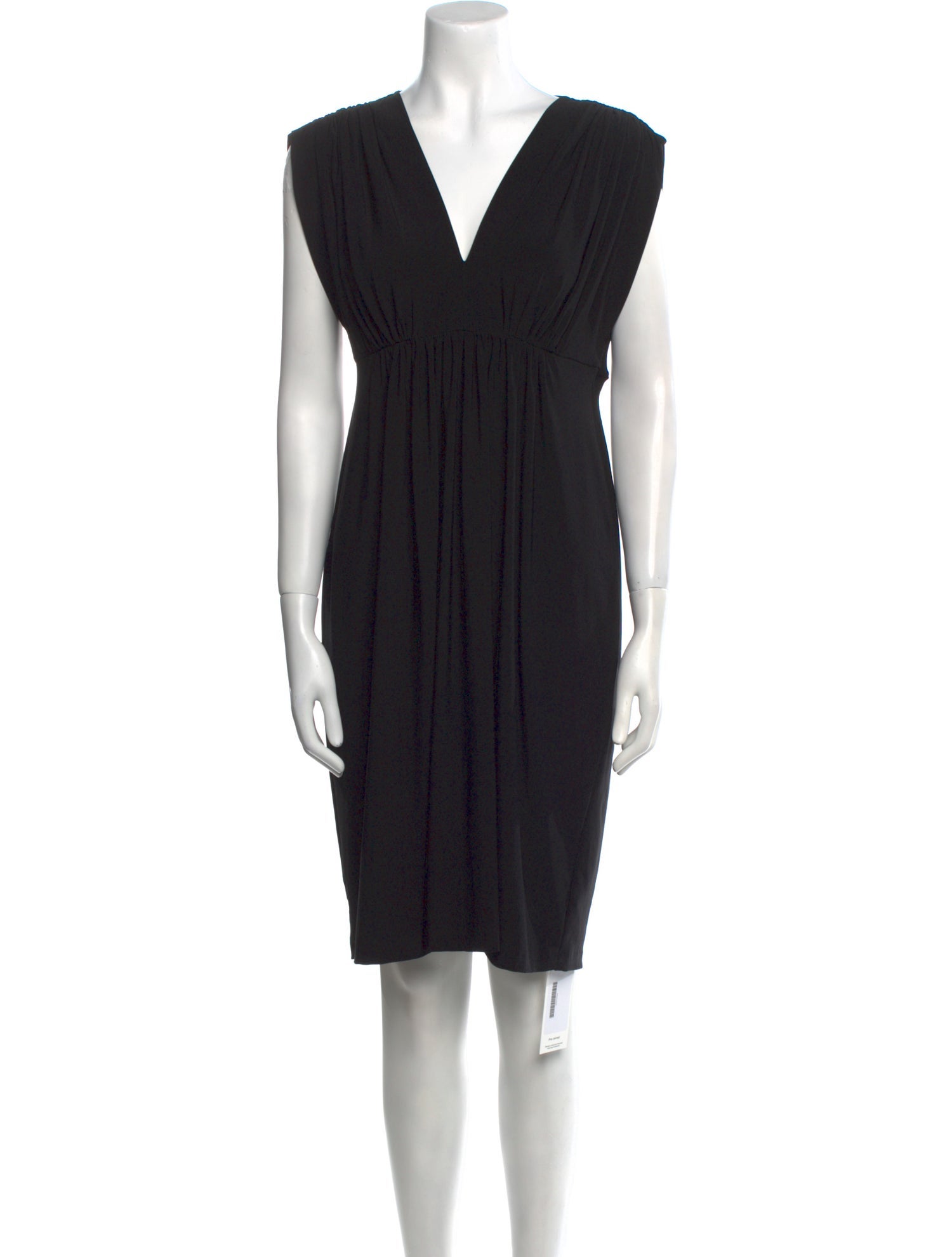 Norma Kamali V-Neck Knee-Length Dress
