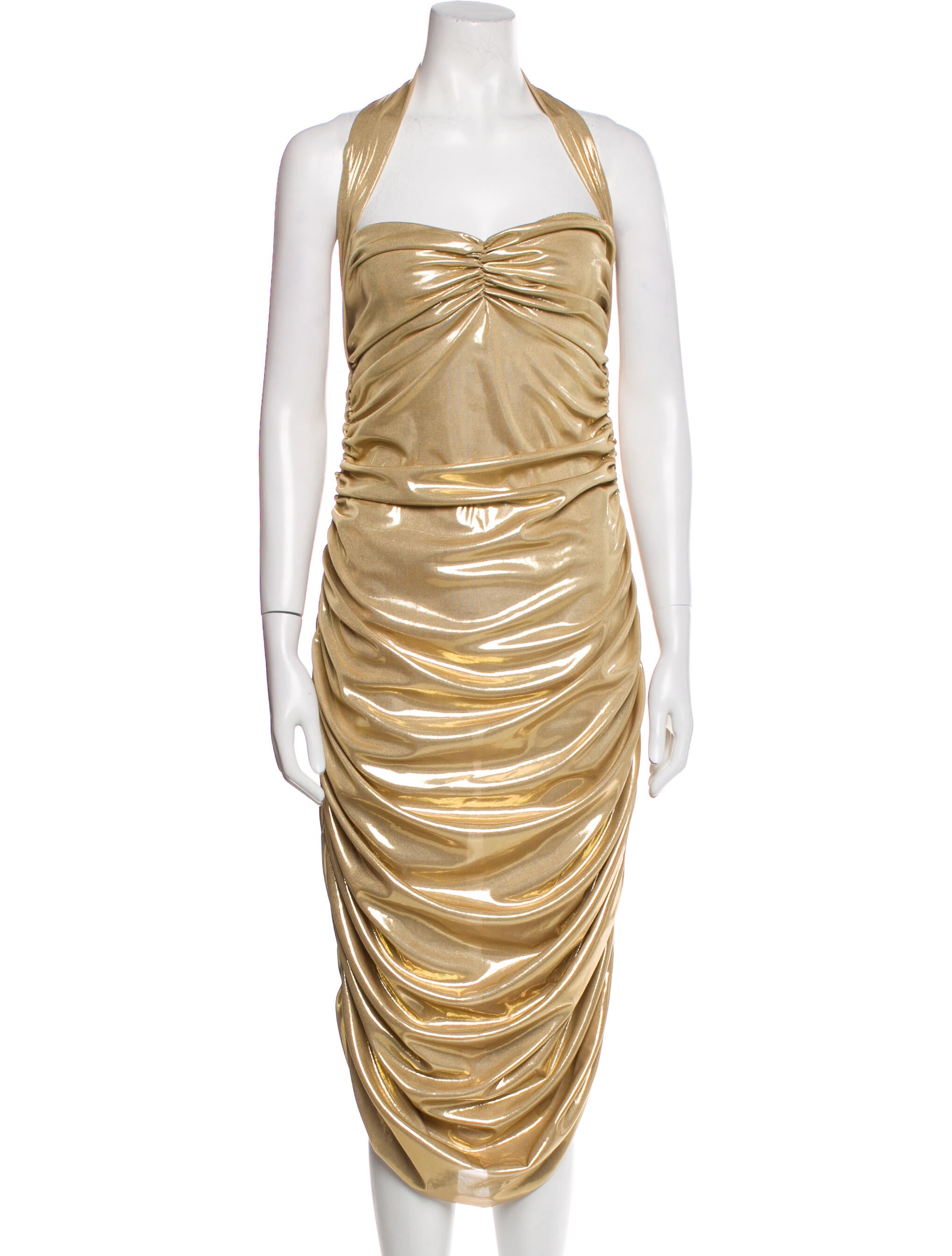 Norma Kamali Halterneck Long Dress