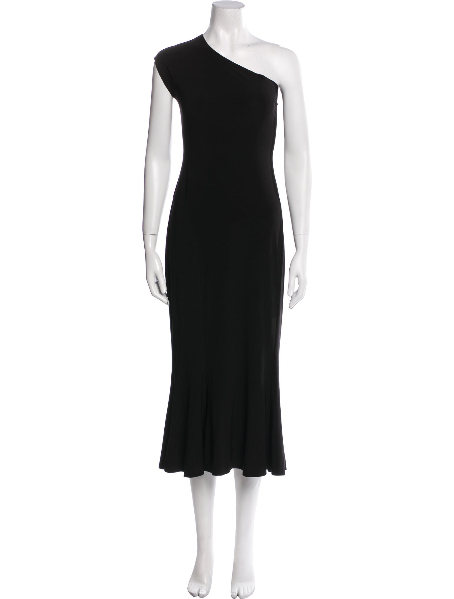 Norma Kamali One-Shoulder Long Dress