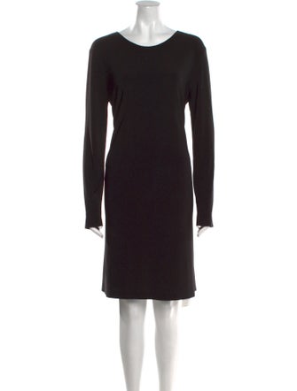 Norma Kamali Bateau Neckline Knee-Length Dress