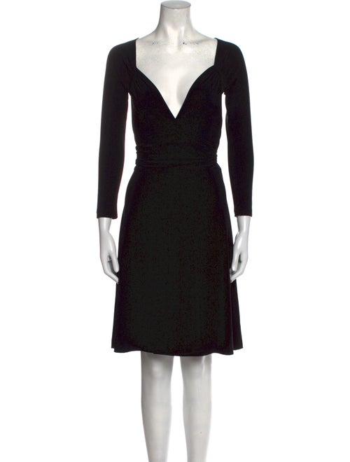 Norma Kamali Printed Knee-Length Dress