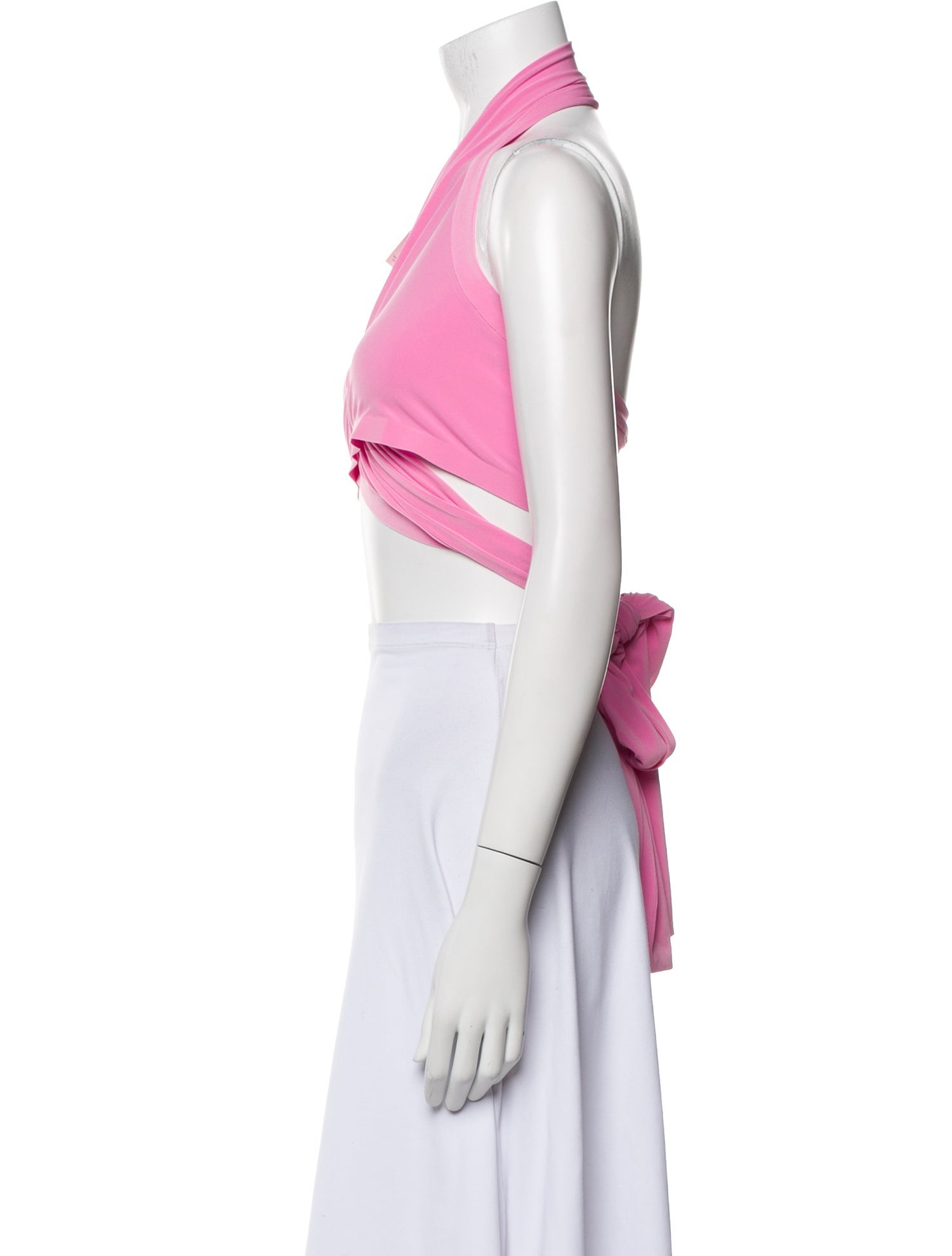 Norma Kamali Halterneck Sleeveless Crop Top w/ Tags