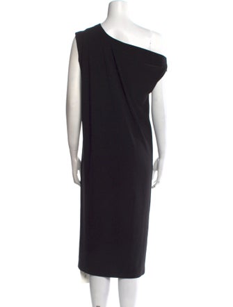 Norma Kamali One-Shoulder Midi Length Dress