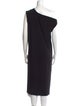Norma Kamali One-Shoulder Midi Length Dress