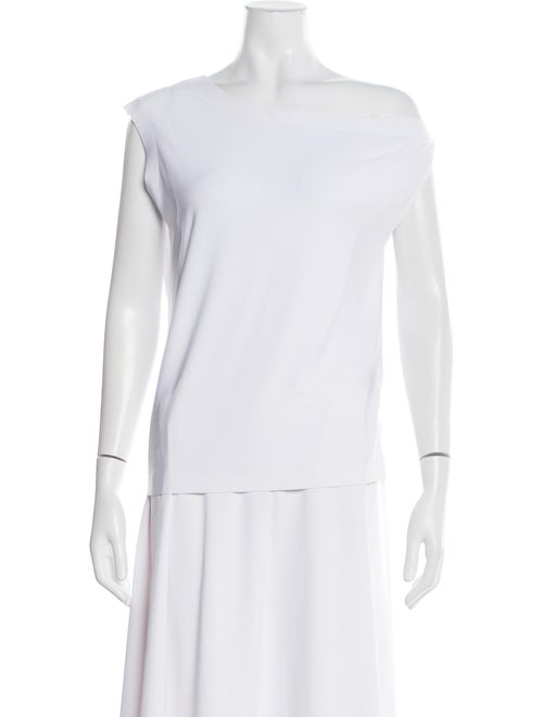 Norma Kamali Bateau Neckline Short Sleeve T-Shirt