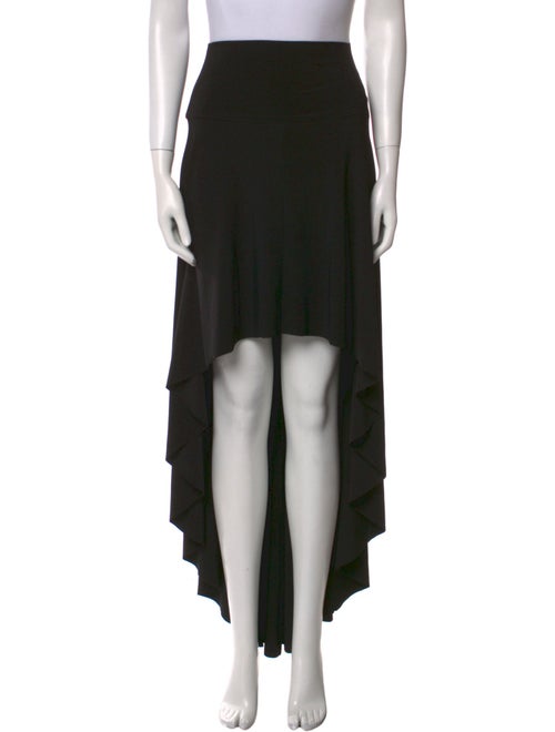 Norma Kamali Pleated Accents Long Skirt