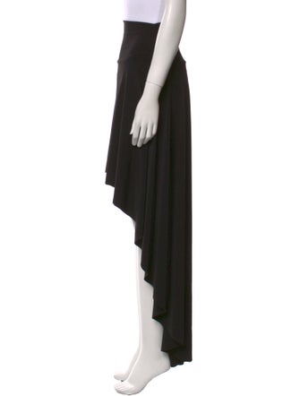 Norma Kamali Pleated Accents Long Skirt