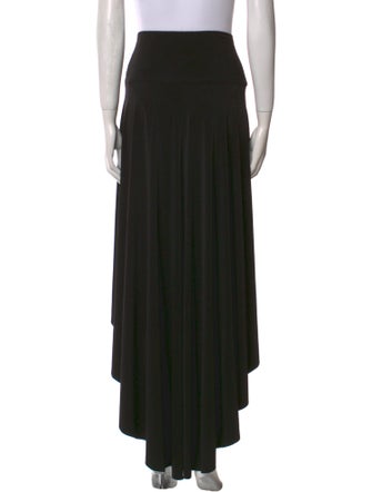 Norma Kamali Pleated Accents Long Skirt