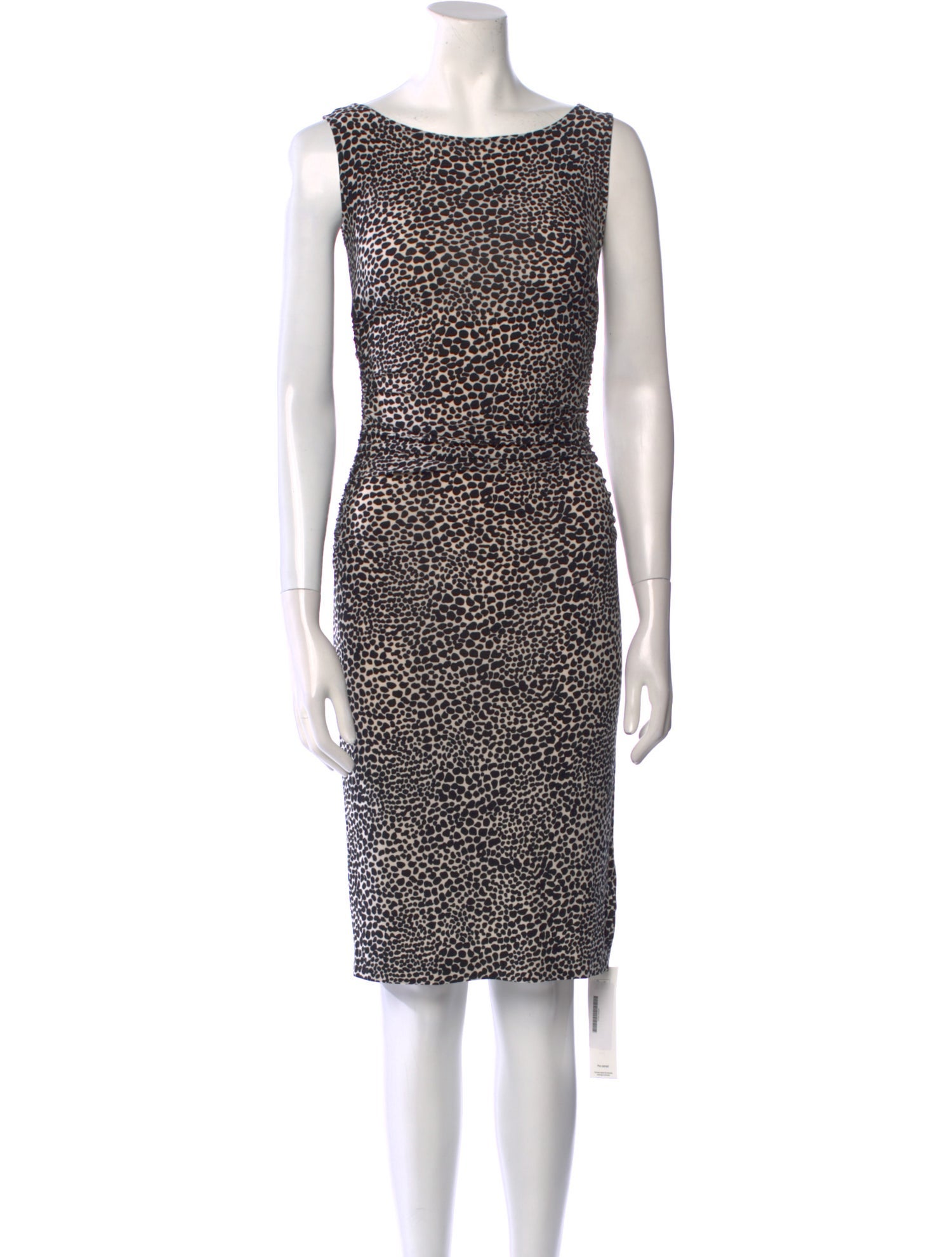 Norma Kamali Animal Print Mini Dress