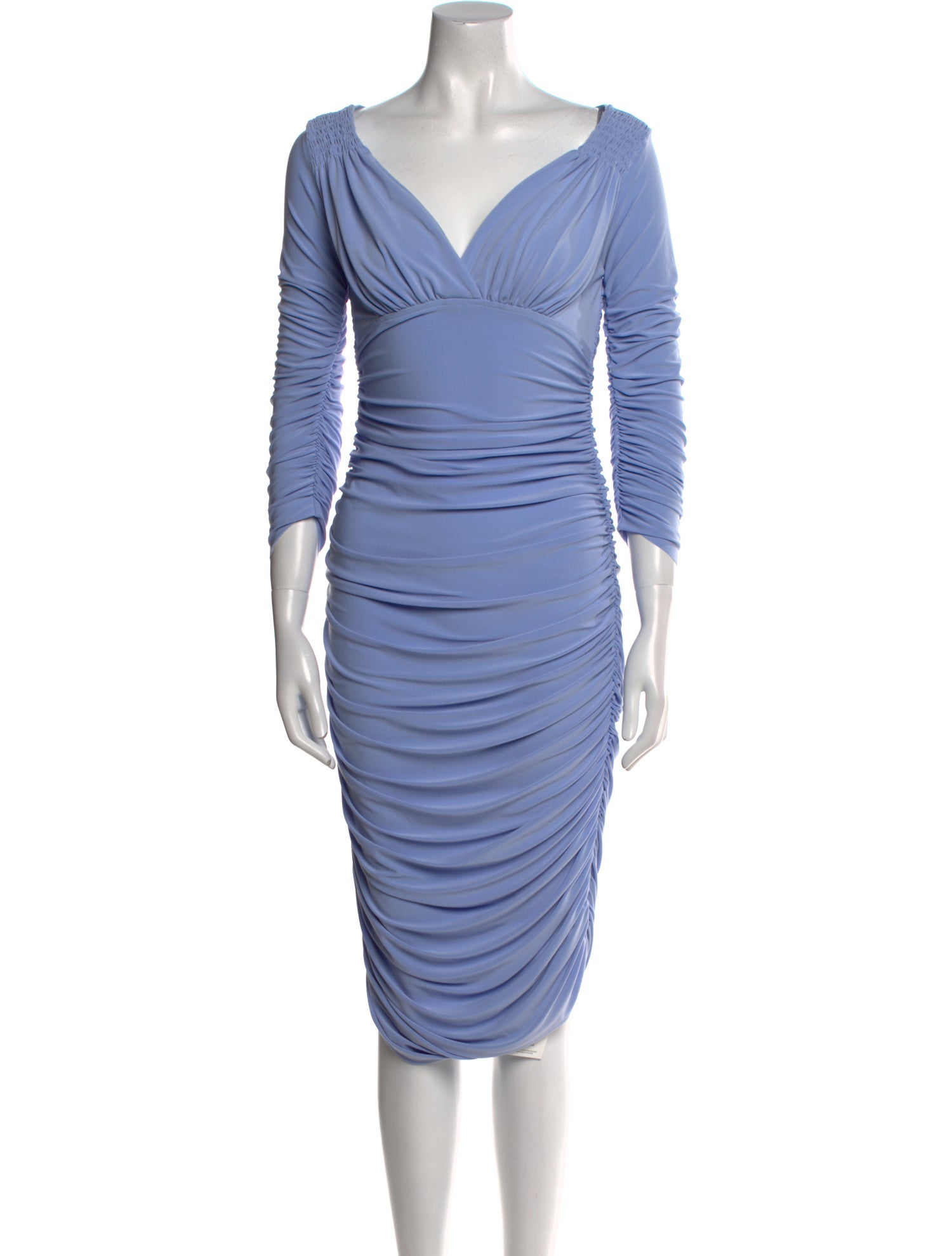Norma Kamali V-Neck Knee-Length Dress