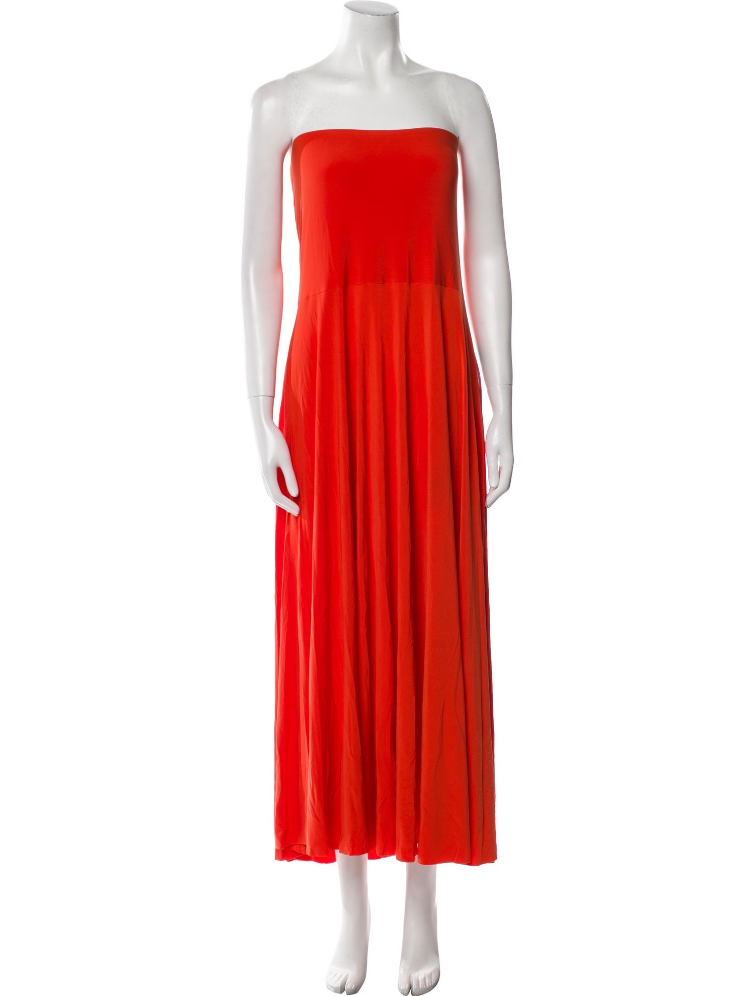Norma Kamali Strapless Midi Length Dress
