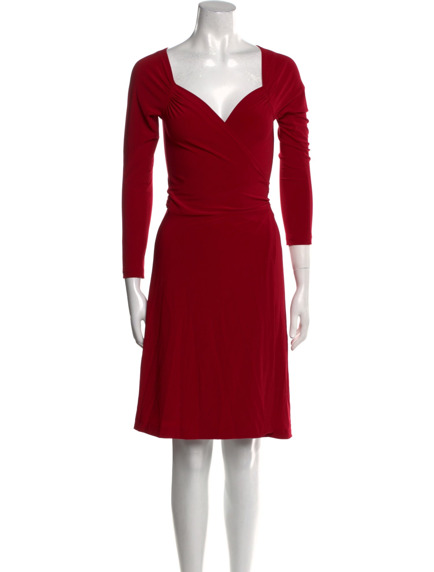 Norma Kamali V-Neck Knee-Length Dress