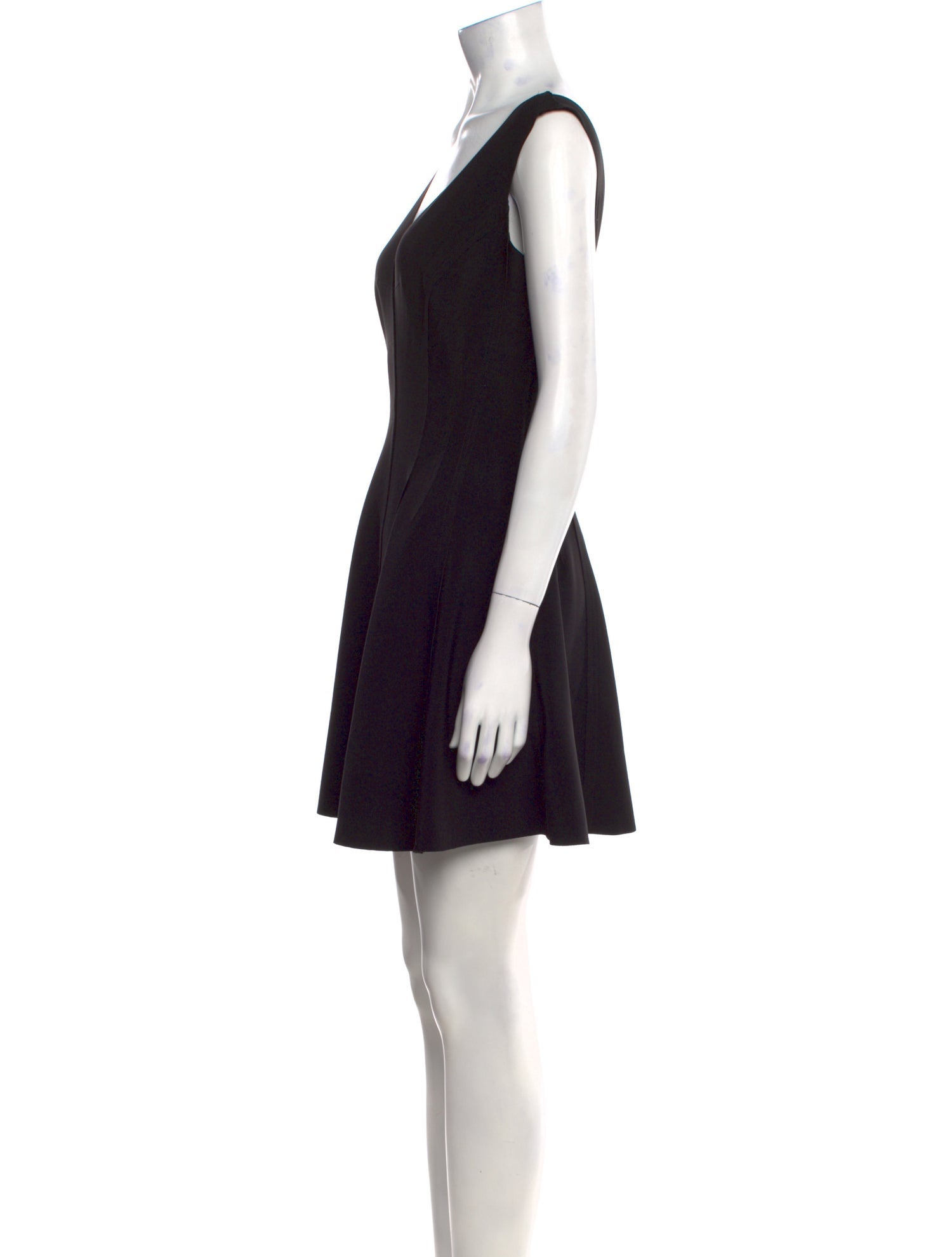 Norma Kamali V-Neck Mini Dress