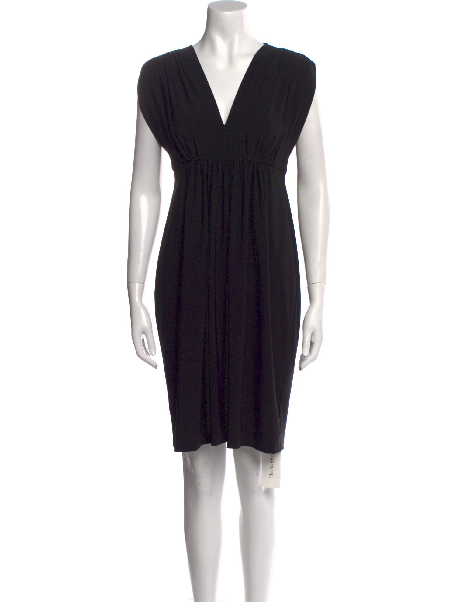 Norma Kamali V-Neck Mini Dress