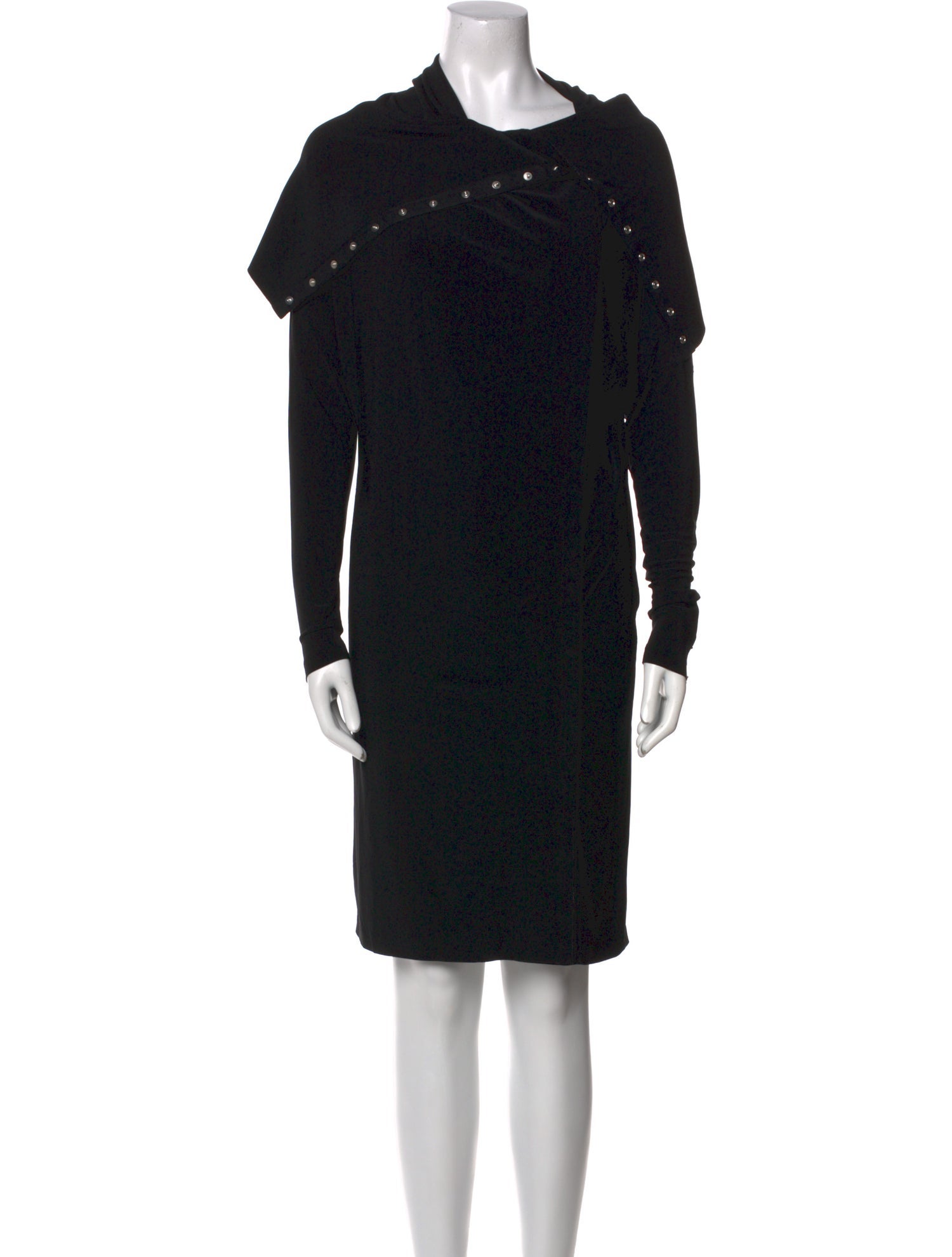 Norma Kamali Cowl Neck Mini Dress