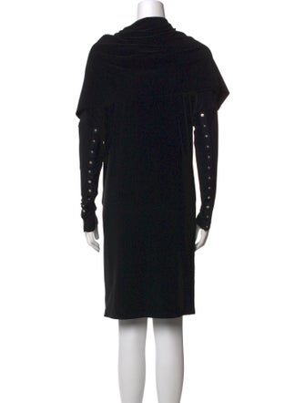 Norma Kamali Cowl Neck Mini Dress