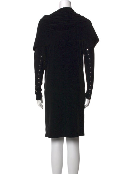 Norma Kamali Cowl Neck Mini Dress