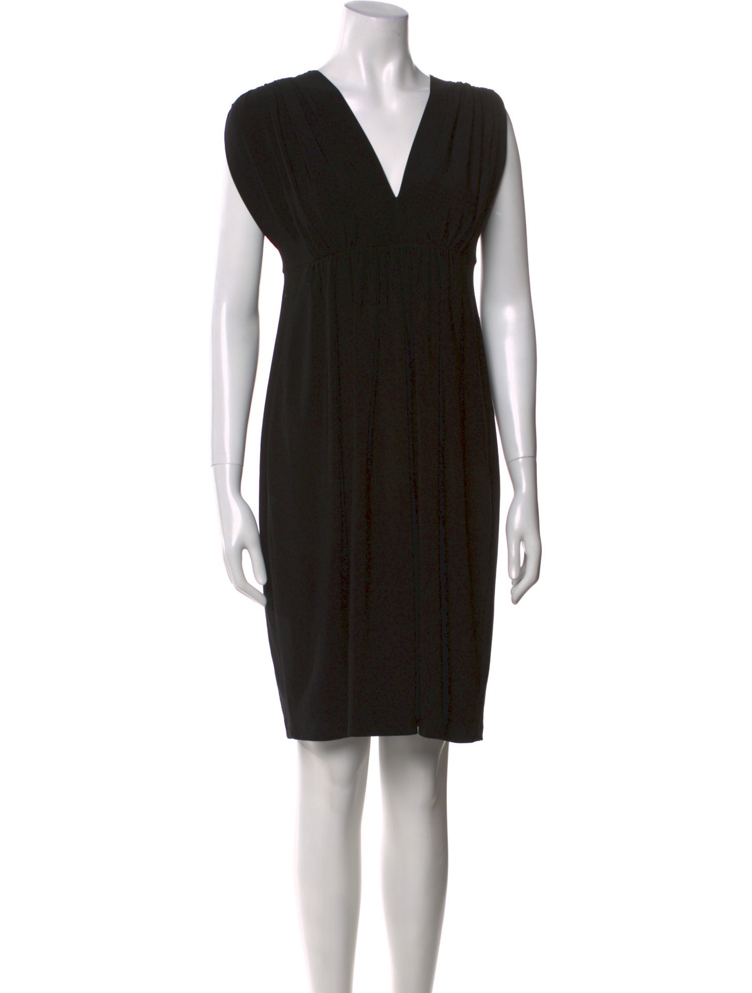 Norma Kamali V-Neck Knee-Length Dress