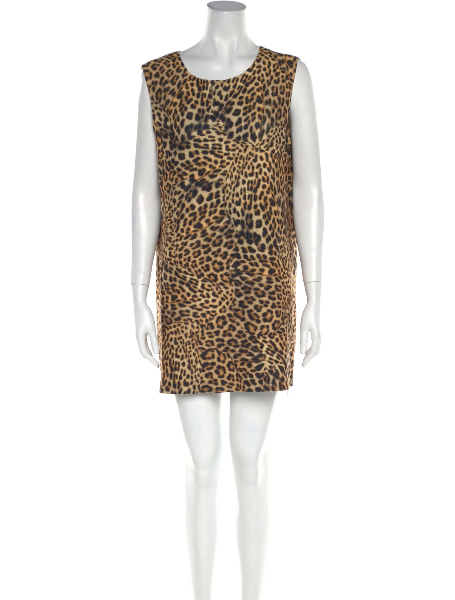 Norma Kamali Animal Print Mini Dress