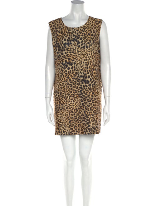 Norma Kamali Animal Print Mini Dress