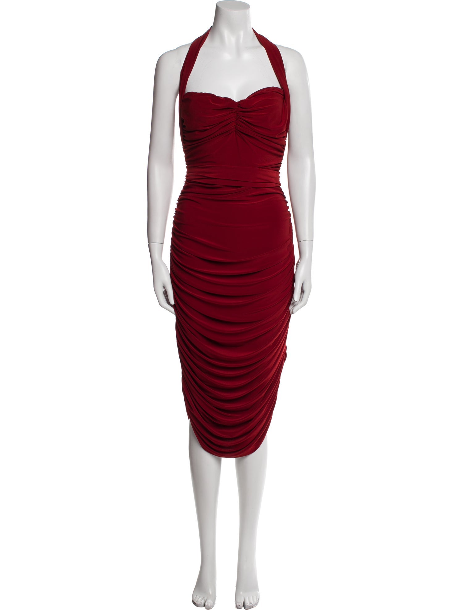 Norma Kamali Halterneck Midi Length Dress