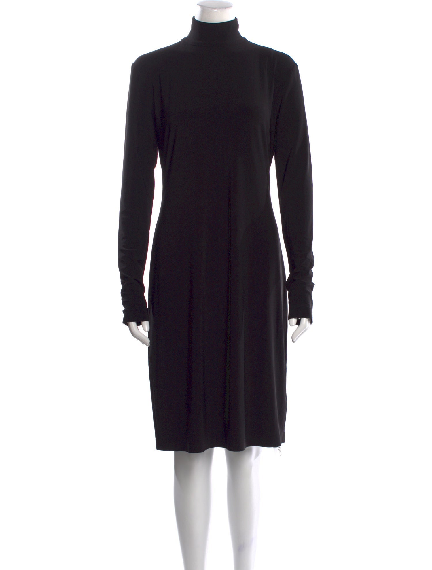 Norma Kamali Turtleneck Knee-Length Dress