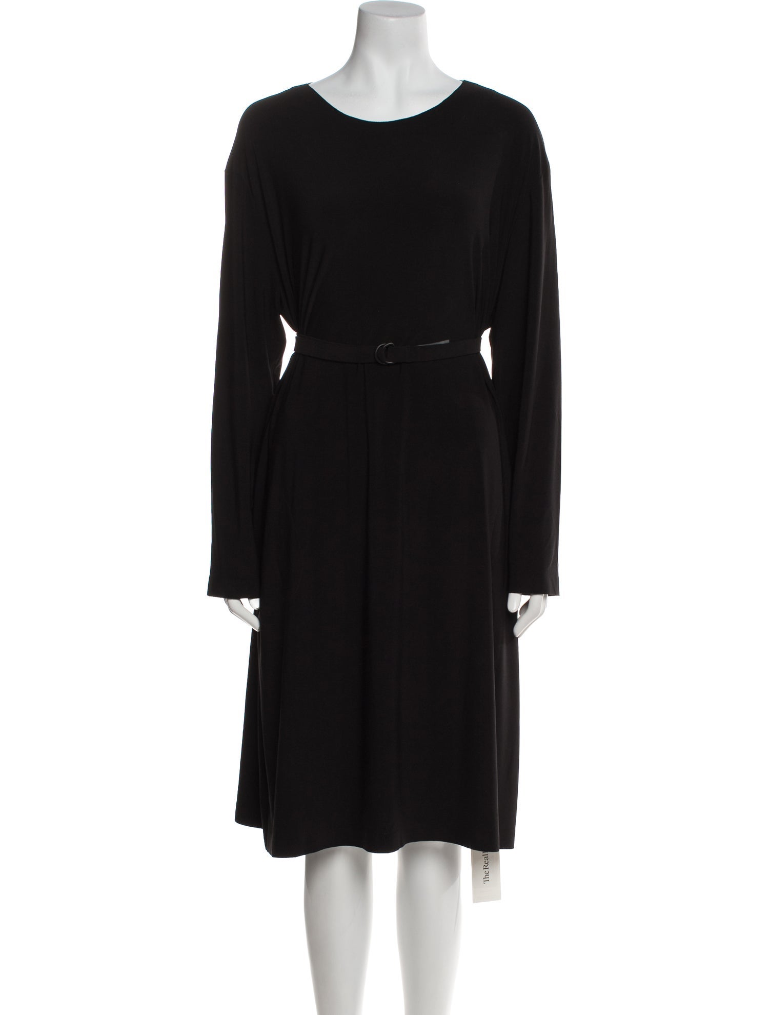 Norma Kamali Scoop Neck Knee-Length Dress