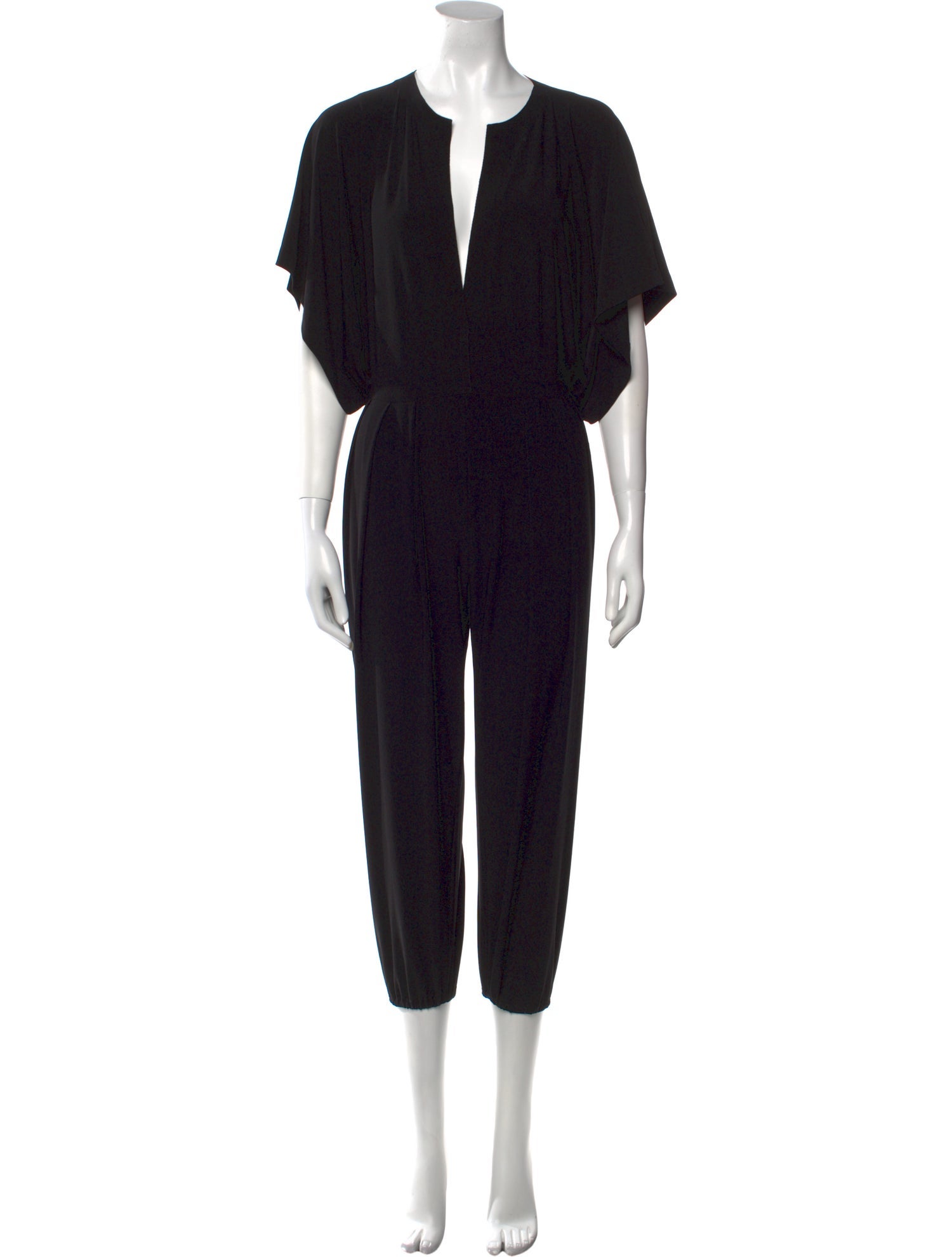 Norma Kamali Plunge Neckline Jumpsuit