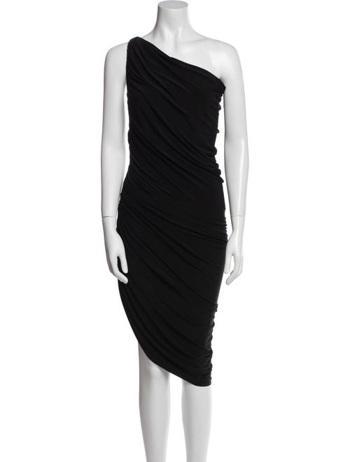Norma Kamali One-Shoulder Midi Length Dress