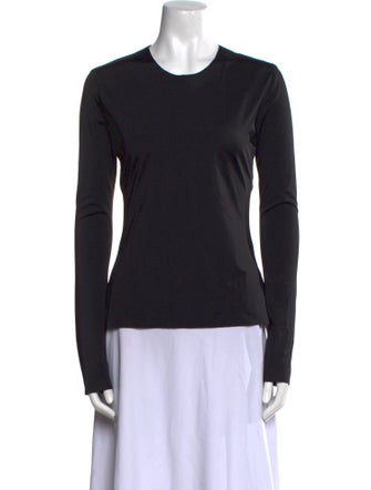 Norma Kamali Nylon Crew Neck Top