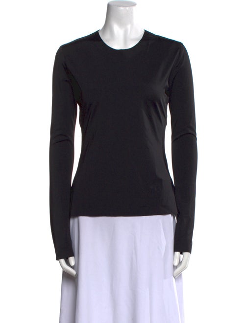 Norma Kamali Nylon Crew Neck Top