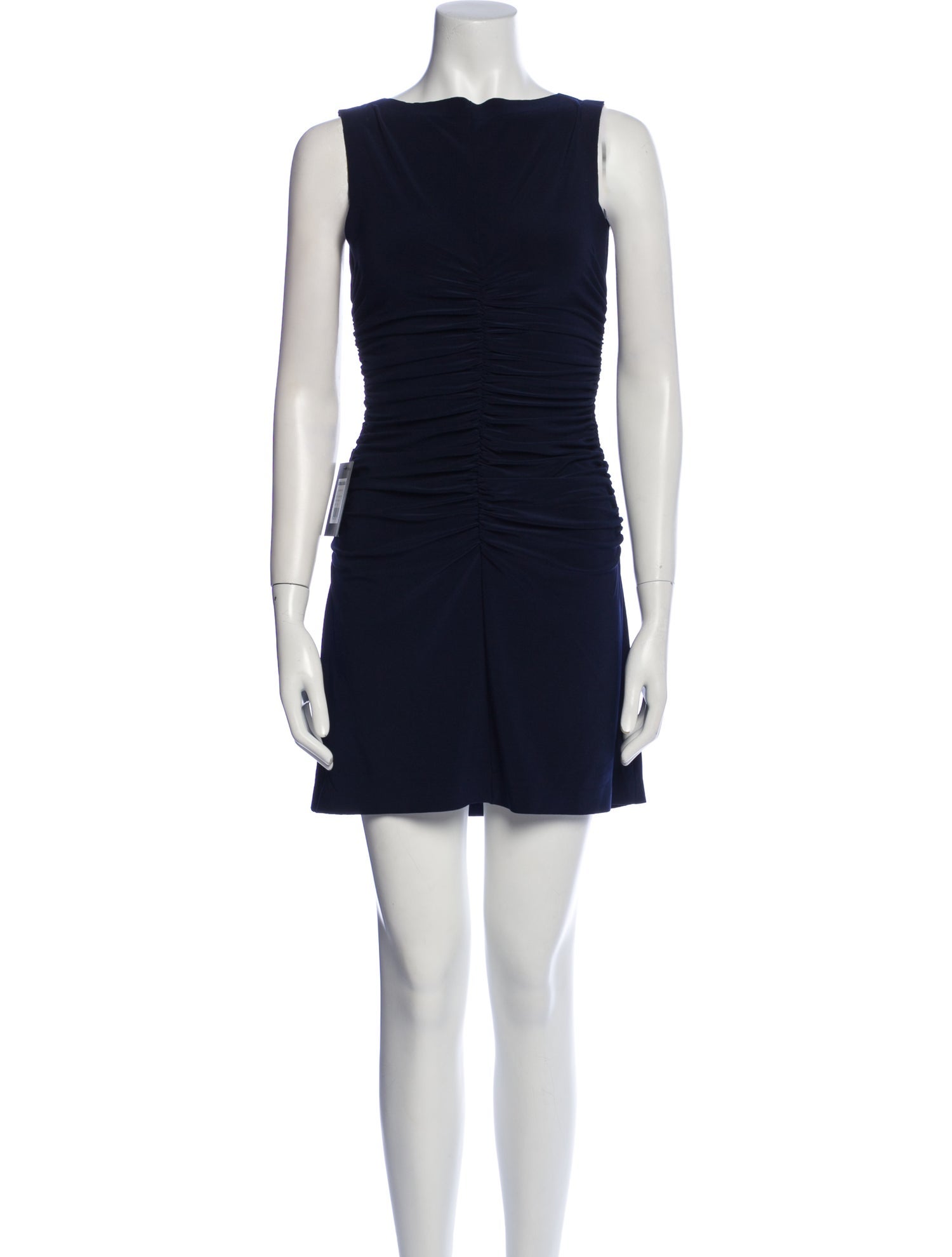 Norma Kamali Bateau Neckline Mini Dress w/ Tags