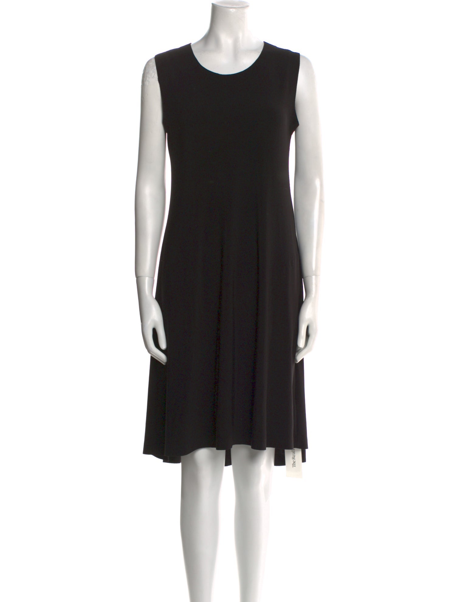 Norma Kamali Scoop Neck Knee-Length Dress