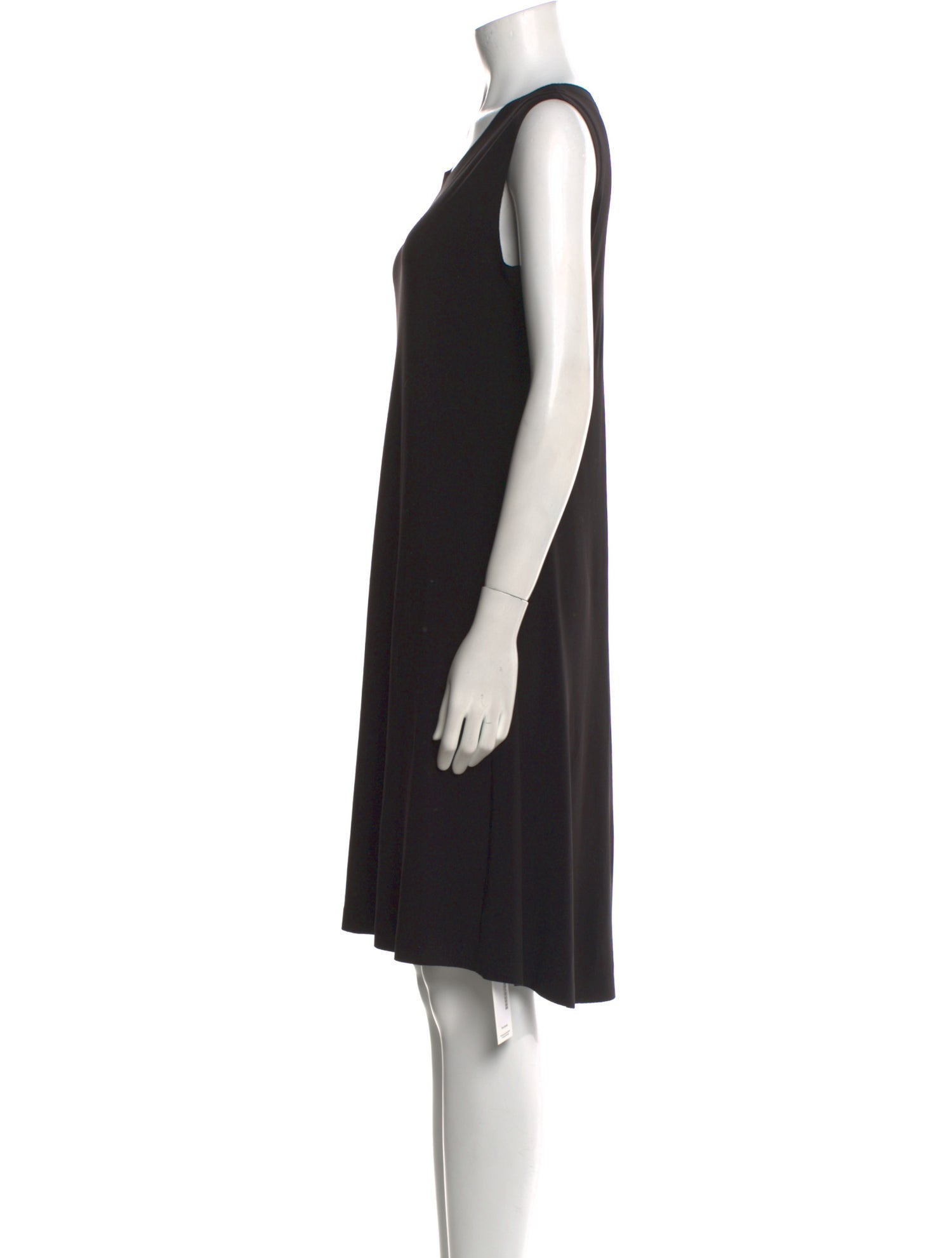 Norma Kamali Scoop Neck Knee-Length Dress