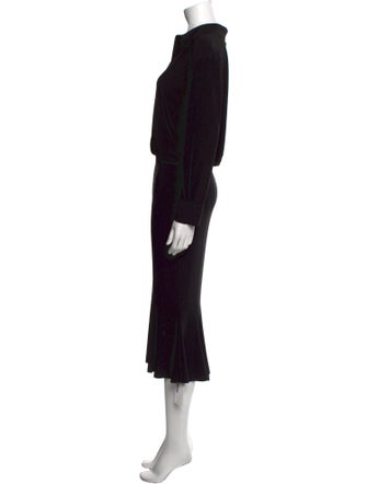 Norma Kamali Printed Midi Length Dress